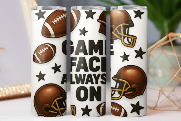 American Football Game Tumbler Wrap: Graphics for Tumbler Wraps