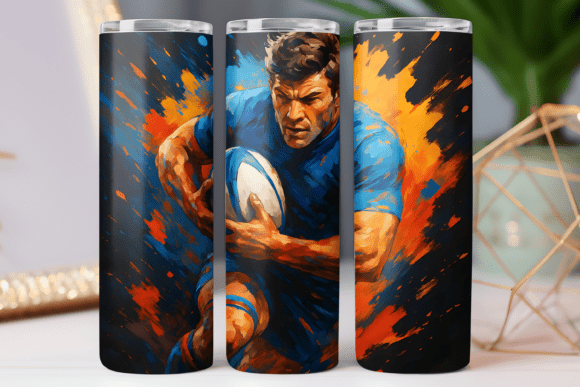 American Football Tumbler Play Wrap 20oz Graphics & Wraps