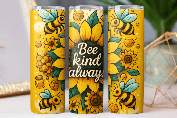 Bee Inspiration Quote Tumbler Wrap 20oz Graphics Review