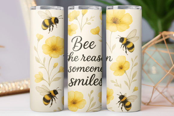 Bee Inspiration Tumbler Design Wrap 20oz Graphics Review