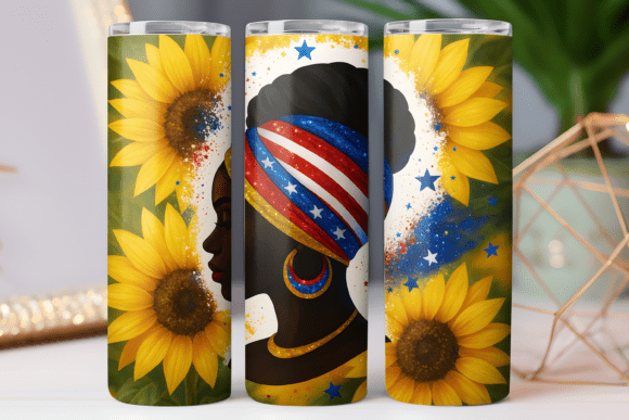 Black Month Patriotic Tumbler Wrap: Graphics & Tumbler Wraps