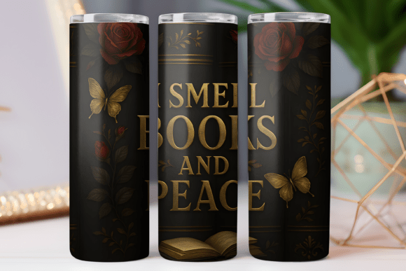 Book Lover Skinny Tumbler Wrap 20oz Graphics