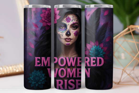 Floral Women Vibe Tumbler Wrap Graphics Review