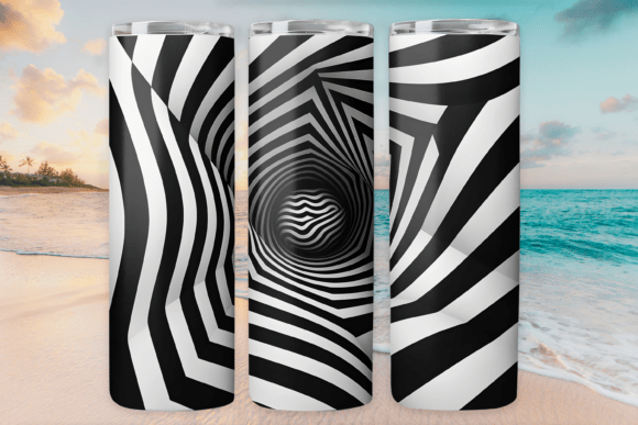 Geometric Pattern Art Tumbler Wrap Graphics for Branding