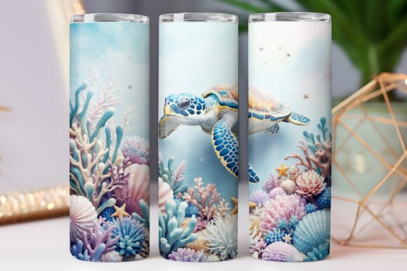 Graphics Review: Photo Sea Turtle Tumbler Wrap 20oz Jpg