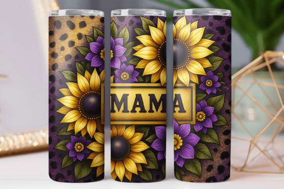 Mama Mother Tumbler Wrap 20oz Skinny Png: Tumbler Wraps & Graphics