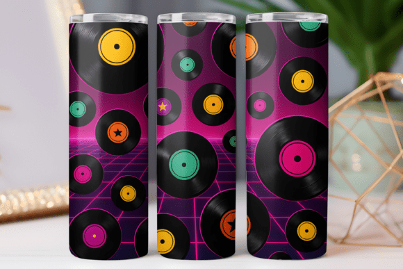 Music Tumbler Wrap 20oz Skinny Design Graphics & Tumbler Wraps
