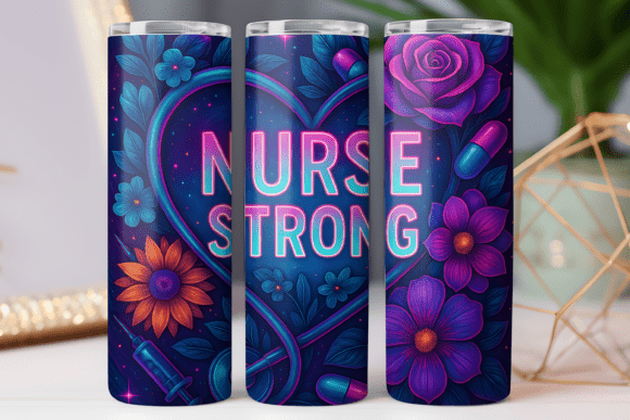 Nurse Strong Tumbler Wrap Graphics & Tumbler Wraps Review