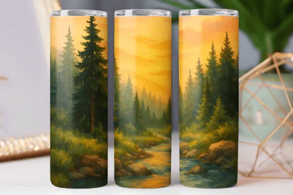 Outdoor Adventure Graphics for Tumbler Wraps