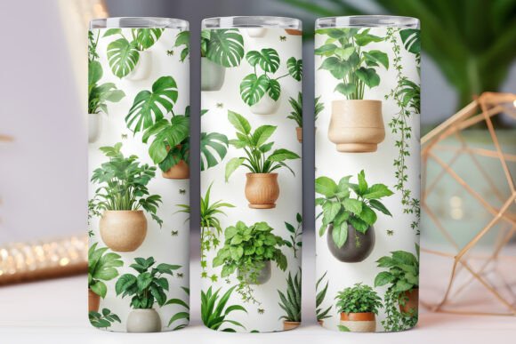 Plant Tumbler Wrap Graphics for Blog and Design