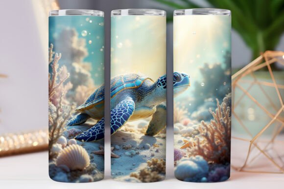 Sea Turtle Tumbler Wrap: Graphics Review for Designers
