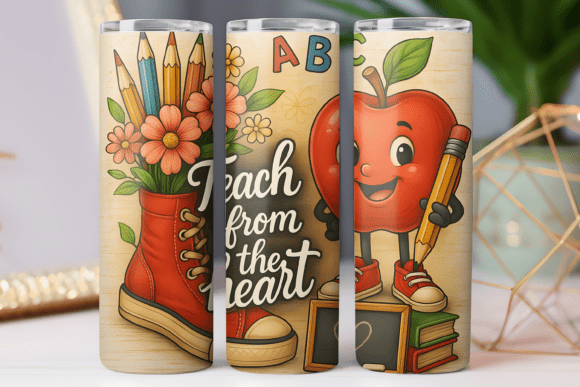 Teacher Tumbler Wrap Skinny 20oz Design: Graphics for Tumbler Wraps