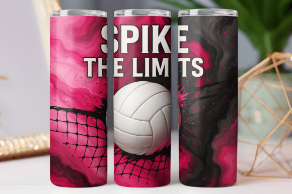 Tumbler Wraps Graphics: Volleyball Art Reviewed