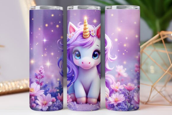 Unicorn Tumbler Wrap 20oz Skinny Graphics Review