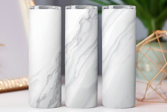 White Marble Pattern Tumbler Wrap 20oz: Graphics Review