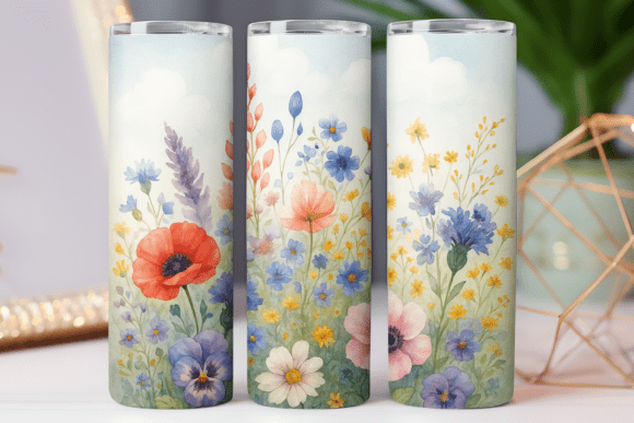 Wildflower Pattern Tumbler Wrap Graphics Review